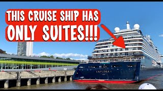 Is This LUXURIOUS Explora 1 Cruise Ship Visits Hamburg  New MSC Brand [upl. by Anesor]