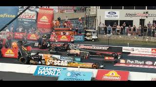 NHRA TF Justin Ashley vs Brittany Force Reading Pennsylvania september 13 2024 [upl. by Idolah]