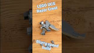 LEGO UCS Razor Crest Blurrg speed build [upl. by Htaek]