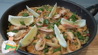 Паэлья с морепродуктами Paella de mariscos рецепт [upl. by Robbyn]