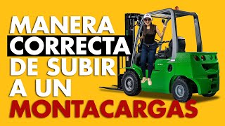 3 puntos de apoyo montacargas  Cómo subir a un montacargas 🚜 [upl. by Hulbert]