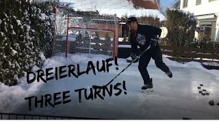 Powerskating Dreierlauf Three Turns Tutorial [upl. by Ennovihs]