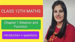 Class 12th Maths Chapter 1 Relation and Function Important questions maths education [upl. by Nauqet345]