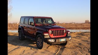 Jeep Wrangler 4xe test drive la prova del fuoristrada alla spina [upl. by Nairdna]