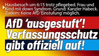 Verfassungsschutz gibt offiziell auf Einstufung der Alternative nicht mehr möglich [upl. by Blithe]