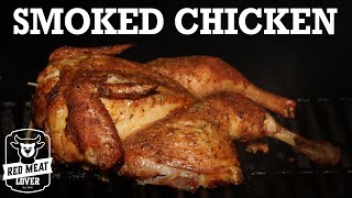 EASY Whole Smoked Chicken Recipe w Pellet Smoker [upl. by Ellennej781]