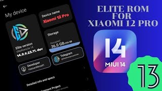 Elite Rom Full Installation Guide  How To Flash Elite Rom  Xiaomi 12 Pro  Step By Step Guide [upl. by Triplett112]