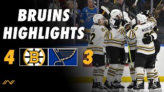 Bruins Highlights amp Analysis Charlie McAvoy Plays Hero For Boston During Overtime Win Over Blues [upl. by Atirehs]