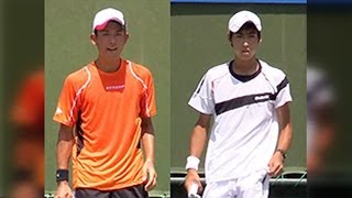 全日本ジュニアテニス13 U16 準決勝 山﨑純平 VS 綿貫陽介 [upl. by Giulietta]