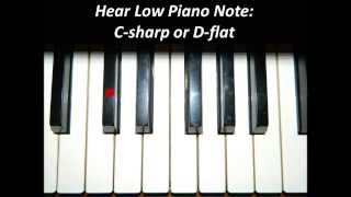 Hear Piano Note  Low C Sharp or D Flat [upl. by Lubet]