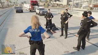 Gta 5 Lspdfr Playing As A LS Female Terminal Police  Port Patrol gta gta5 lspdfr [upl. by Coad]