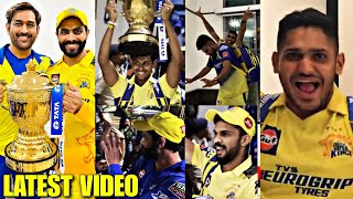 Watch Dhoni Jadeja amp CSK Players Amazing Celebration in hotel after winning IPL 2023 Final [upl. by Sanger477]