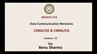 Data Communication Networks  CSMACD amp CSMACA  AKTU Digital Education [upl. by Cornia]