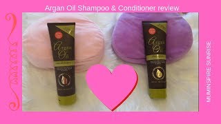 😍Argan Oil Shampoo and Conditioner review😍Muminspire hair product review [upl. by Karrie]