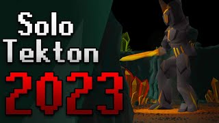 Solo Tekton Flinching Guide  OSRS 2023 Solo Raids [upl. by Salbu945]