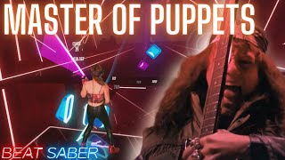 Master of Puppets  Metallica in Beat Saber Expert Stranger Things [upl. by Aivatnahs]