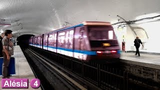 Alésia  Ligne 4  Métro de Paris  RATP MP89  2018 [upl. by Devin]