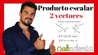 PRODUCTO ESCALAR de dos vectores  Producto escalar en R3 👌 Geometría Descriptiva💪 [upl. by Brey]