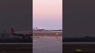 Landing l Takeoff l Air india express lX1173 l HyderabadSurat l short [upl. by Llertnahs]