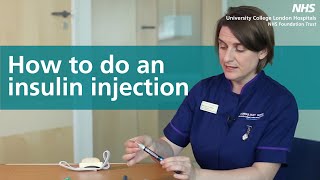 How to do an Insulin Injection [upl. by Eimmak]