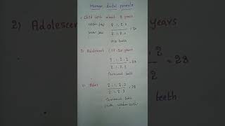 Human dentition Formula AWES biologyNursing KVD NVS CTET DSC NEET Happy learning [upl. by Zsa Zsa]