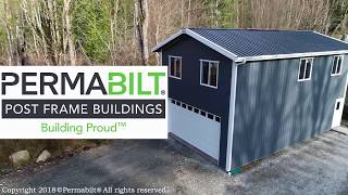 PermaBilt® Pole Building Metal Garage Shop  Issaquah Washington [upl. by Yole]