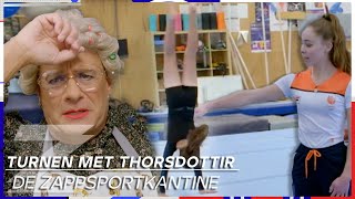 EEN OVERVAL OP DE KANTINE👮🏼‍♀️ amp Turnen met Eythora Thorsdottir  De zappsportKantine [upl. by Harmon]