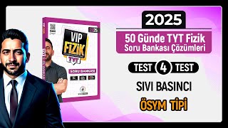 TYT Fizik Soru Bankası Çözümleri Test 4  Basınç [upl. by Newfeld]