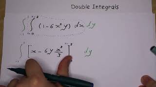 double integral  التكامل الثنائي 1 [upl. by Sarchet]