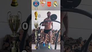 Ramos Team Cups PSG Sevilla Spain Real Madrid football ramos shorts psg realmadrid [upl. by Suzzy]