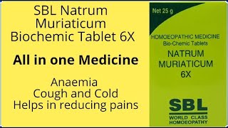 SBL Natrum Muriaticum Biochemic Tablet 6X  Homeopathy medicine  Multiple uses [upl. by Junji]