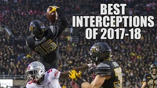 College Football Best Interceptions Of The 201718 Season ᴴᴰ [upl. by Myo]