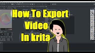 How to export Render video in Krita  ক্রিটা  krita part2 [upl. by Scottie]