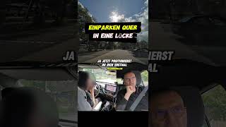 Wir Parken rückwärts quer in eine Parklücke  Fahrtrainer HaPe [upl. by Lanctot975]