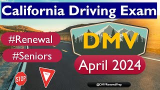 DMV Renewal Test for Seniors 2024 in California Ep 6 [upl. by Jer]