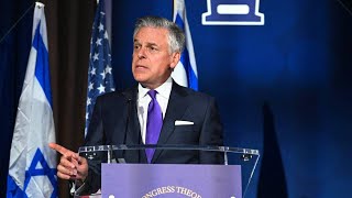 Ambassador Jon M Huntsman Jr addresses the 2024 Herzl award ceremony [upl. by Jablon]