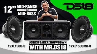 DS18 12XL1500 amp 12XL1500MB PRO XL 12quot MidRange  MidBass LoudspeakerLoudspeaker 750 Watts Rms [upl. by Norreg]