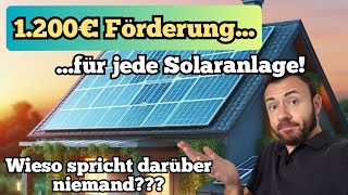 Versteckte Solarförderung 2024 über 1200€ für fast jede PVAnlage Mit diesem Steuertrick geht das [upl. by Cele]