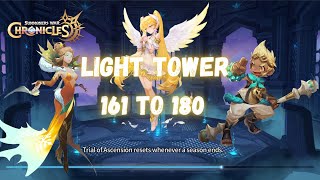 Spires of Ascension LIGHT TOWER Stages 161180 EASY MODE Summoners War Chronicles [upl. by Abibah]