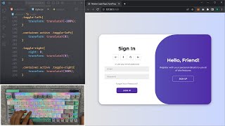 ASMR Programming  Animated Login Page  No Talking [upl. by Koziel259]