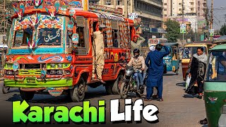 🇵🇰 Streets of Karachi  City Walking Tour Karachi Pakistan  Sadar Bazaar [upl. by Ihsakat]