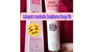 3w clinic eye cream honest review😣😣eyecream review [upl. by Gabbie]