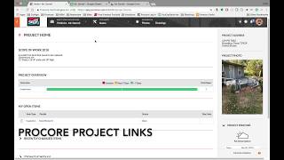 How to use Project Links on Procore [upl. by Air]