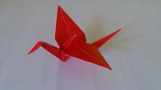 Cara Membuat Origami Burung Bangau  Origami Burung  Origami Binatang [upl. by Leerzej420]