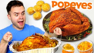 I bought Popeyes 100 CajunStyle Turkey… HONEST REVIEW [upl. by Ecnesse723]