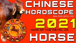 Horse Horoscope 2021 Chinese Predictions [upl. by Aokek]