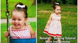 How to sew a Sun Dress  Sewing Tutorial  Sewing Pattern Natalie  Frocks amp Frolics [upl. by Anetsirk]