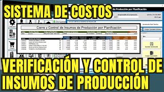 Control de Insumos de Producción  App de Producción con Excel  Access  VBA [upl. by Oibirot]