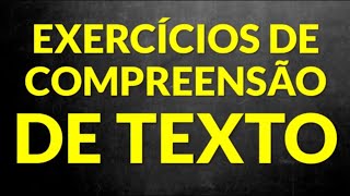 📌 Vamos praticar exercícios de compreensão de textos Prof Alda [upl. by Tubb370]