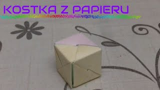 Jak zrobić kostkę z papieru 🎲  rzeczy z papieru 1 [upl. by Herschel]